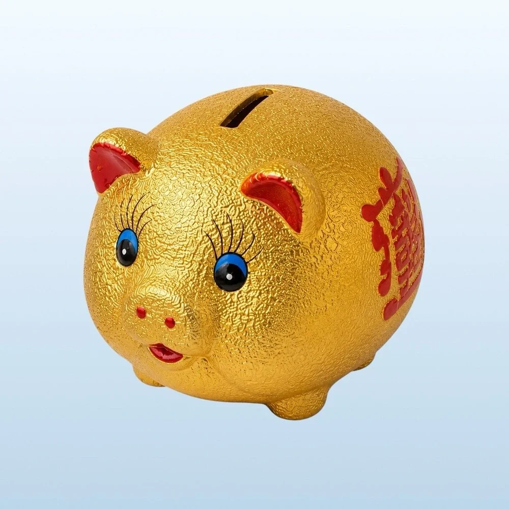 Feng Shui Wealth & Good Luck Gift Box Lucky Pig Bracelet Coins Home Decor Set